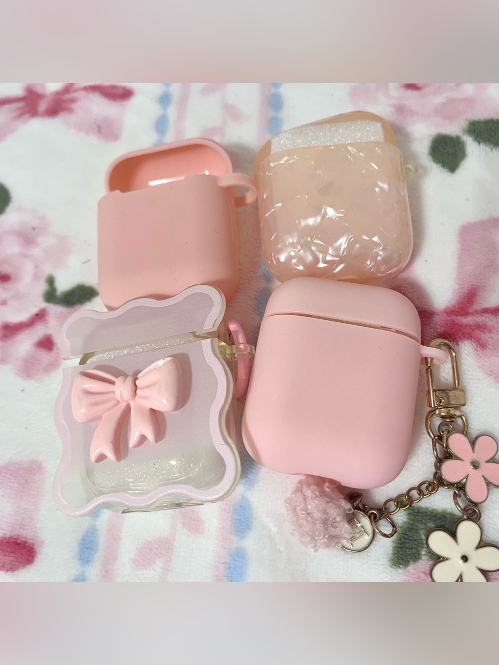 Pink bow AirPod 1st gen and 2nd gen case lot